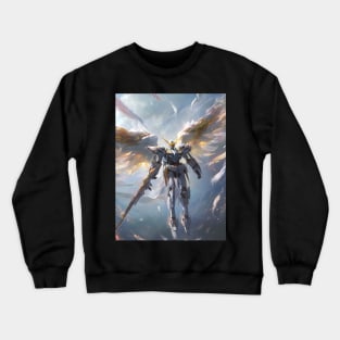 Winged Warriors: Gundam Wing, Mecha Epic, and Anime-Manga Legacy Unleashed Crewneck Sweatshirt